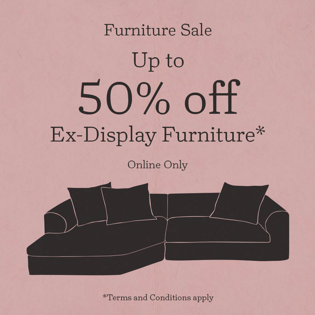 Up to 50% off Ex-Display Furniture