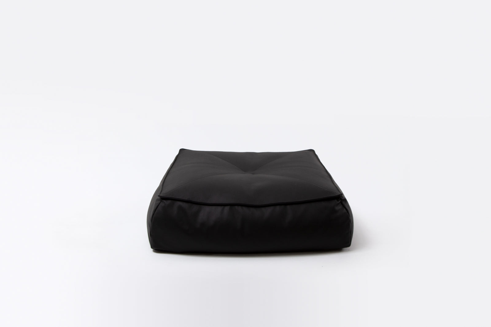 Ex-display - Alby Large Square Floor Cushion Black