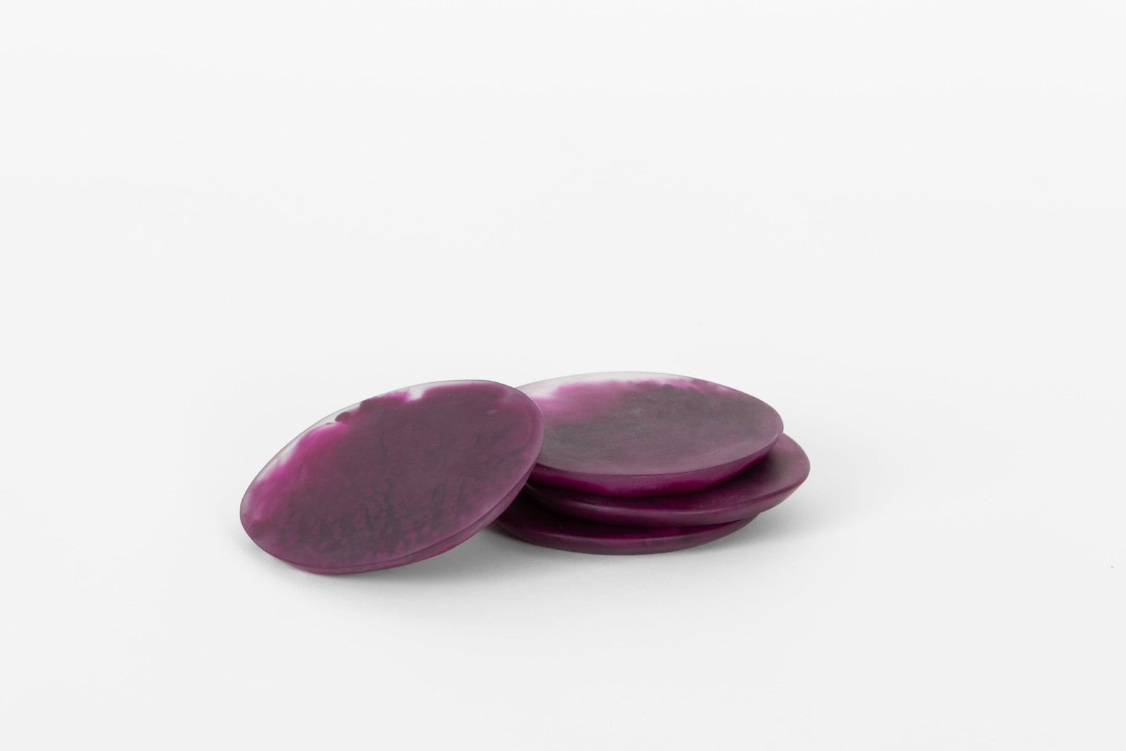 Coaster Set Of 4 Amethyst Coaster Set 10cm Dia Amethyst